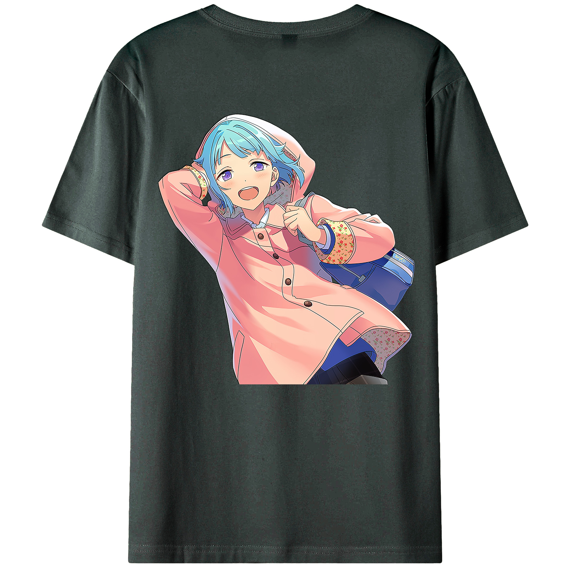 （画像用） あんさんぶるスターズ! Ensemble Stars 綿100％ メンズ半袖Tシャツ（バックプリント） 通気性